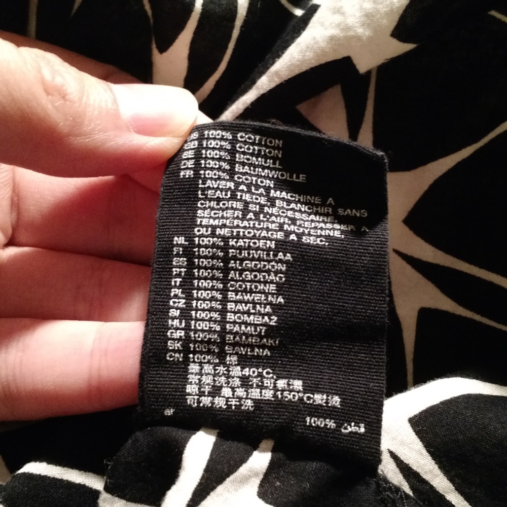 H&M - cotton top - black white - Picture 5 of 6